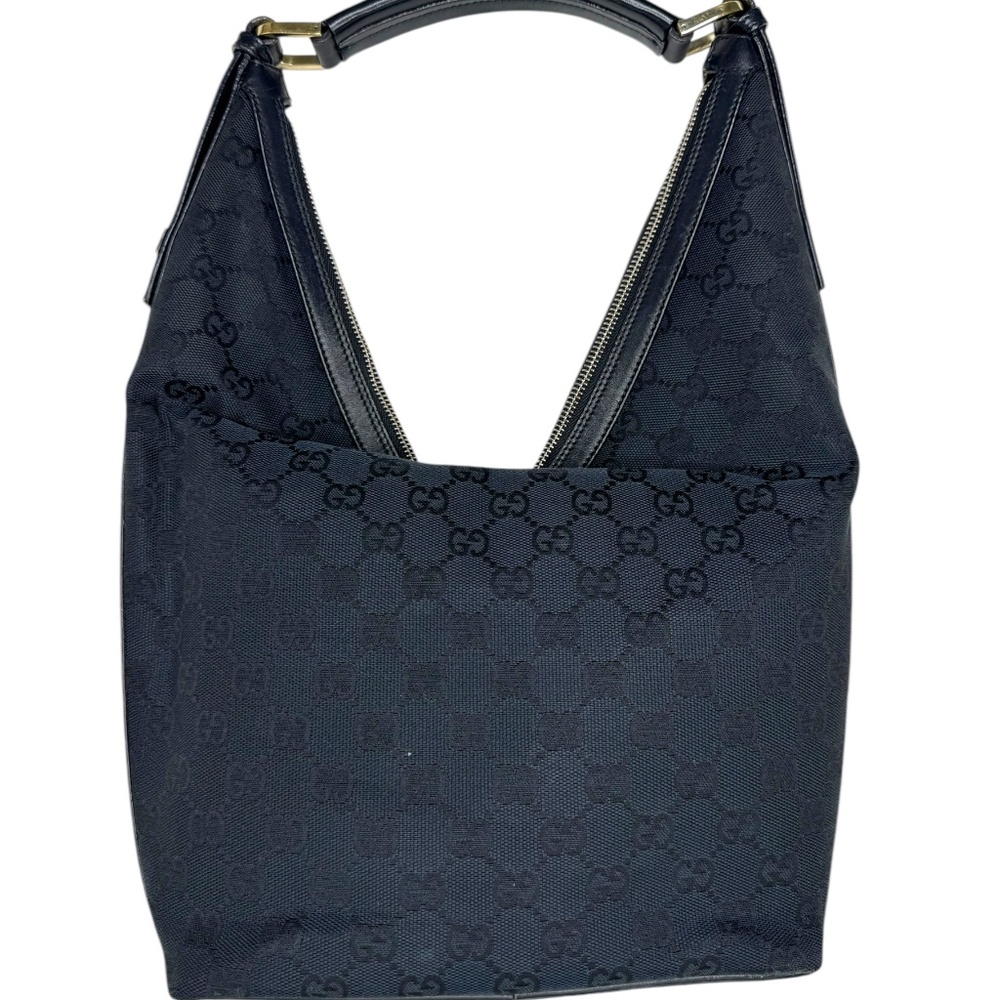 GUCCI GG CANVAS SHOULDER BAG – BLACK